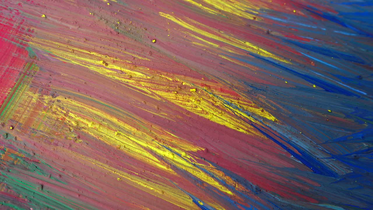 Abstrakt tegning malt med gouache