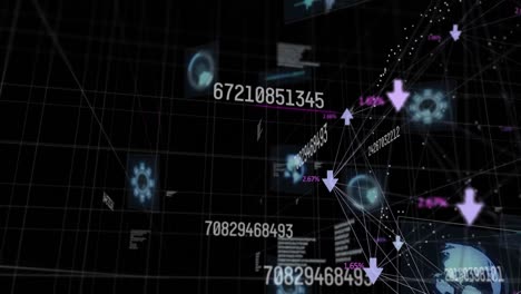 Animación-Del-Procesamiento-De-Datos-Sobre-Alcances-Y-Flechas.