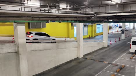 underground parking garage interior