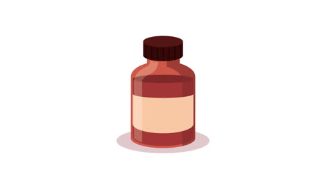 bottle medicine drugs medical animation