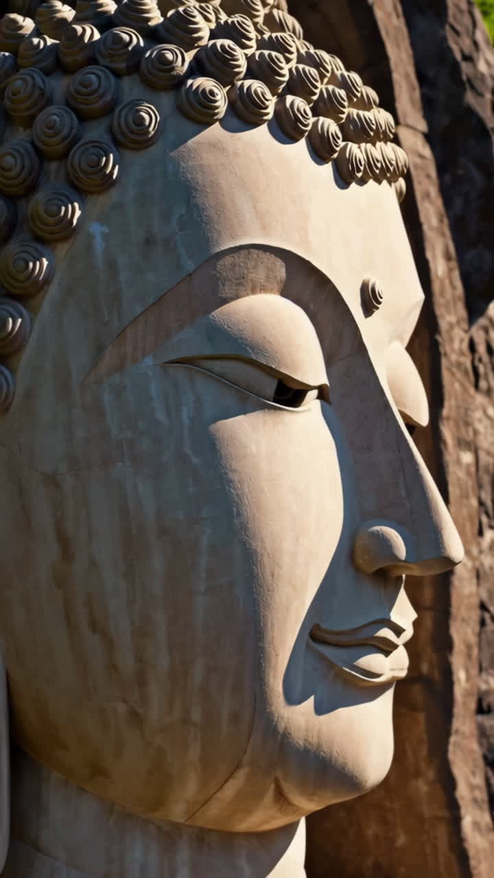 Close-up of a Buddha Statue Profile