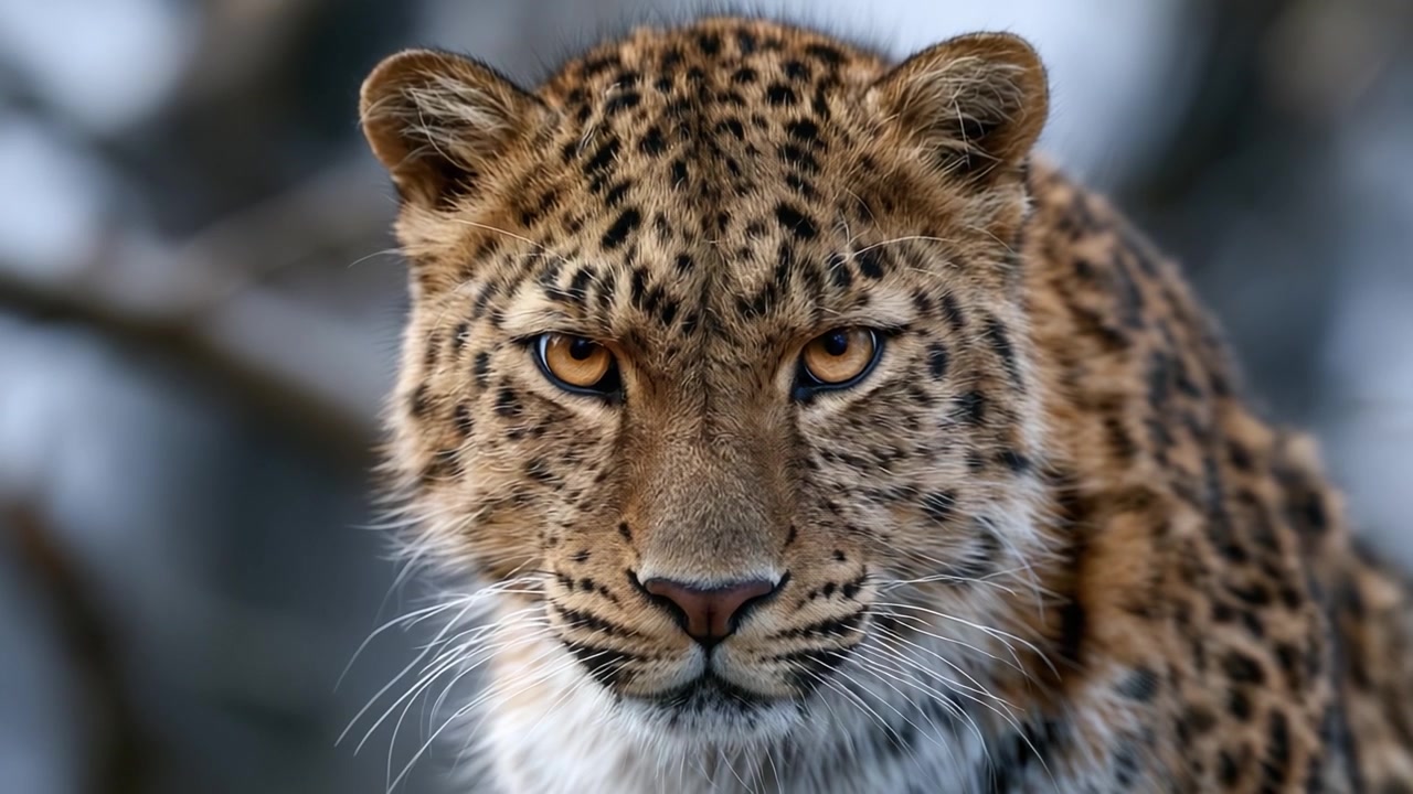 Yoğun Bakışını Ortaya Koyan, Kürkünde Karmaşık Desenleri ve Doğanın Vahşi Kedi Canlılarının Güzelliğini Sergileyen Bir Leoparın Büyüleyici Yakın Çekimi.