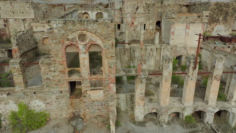 laveria brassey, sardinia: fantastic aerial view over the ruins of this ancient mining located on the island of sardinia