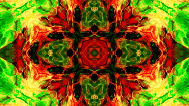 Kaleidoscope Movement: Geometric Circle and Star Shapes