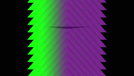 Gradient-purple-and-green-triangles-pattern