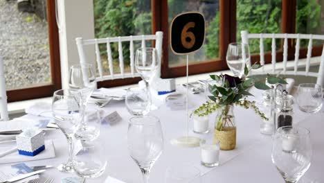 toma de un lugar de recepción de bodas