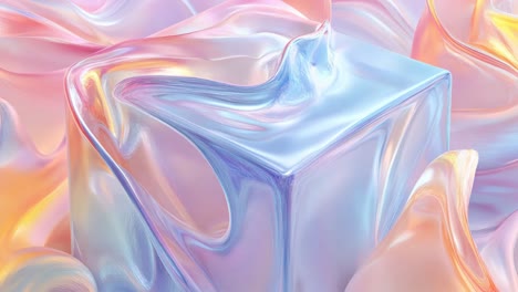 abstract holographic cube