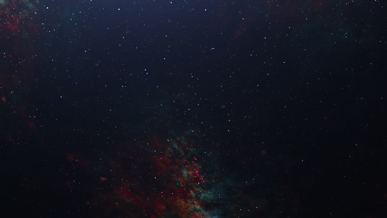 별 필드 성운 구름을 통해 비행하는 4k