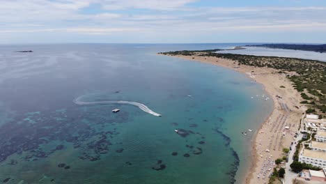 imágenes aéreas en 4k de la costa de corfú