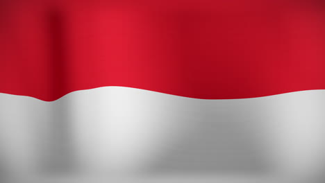 animación de la bandera de indonesia ondeando