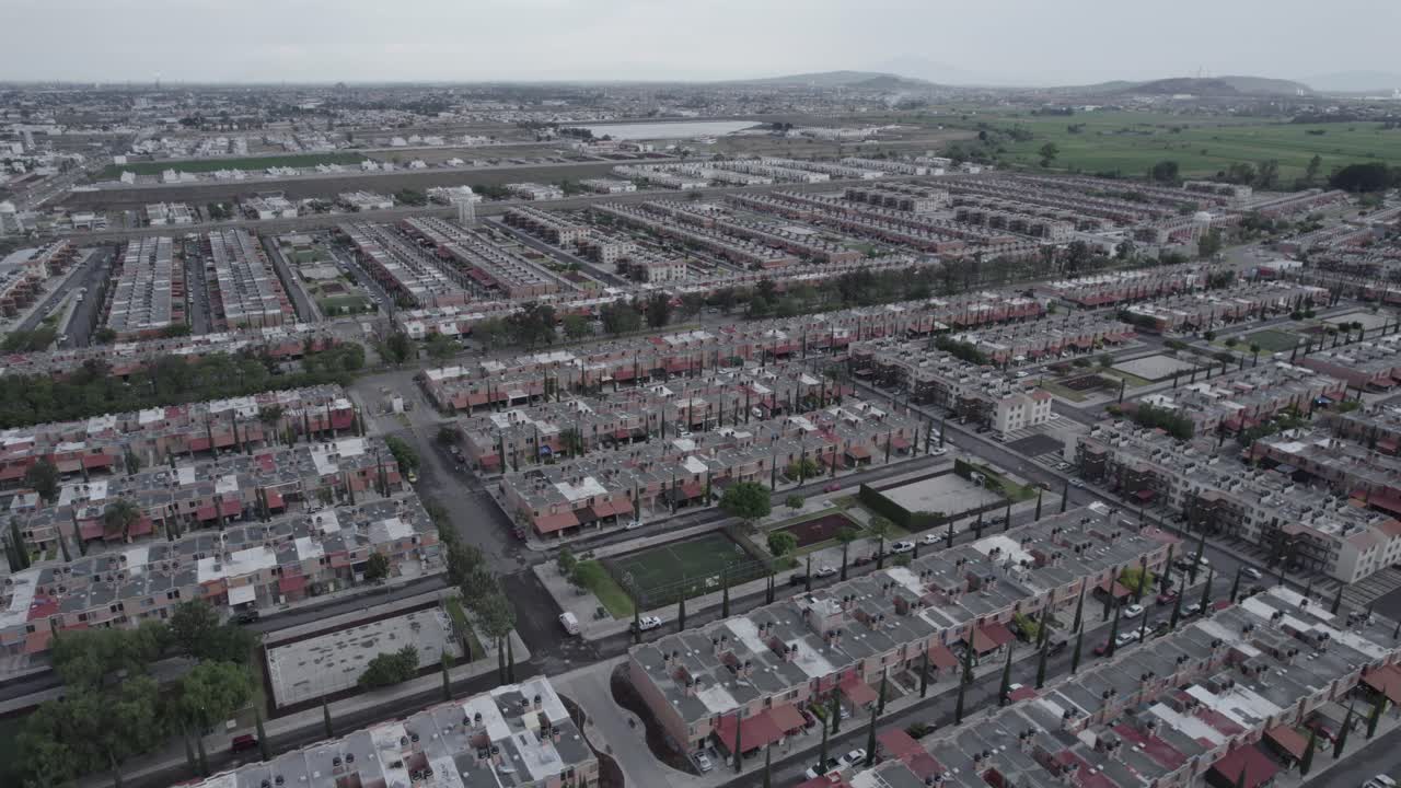 vista aérea del barrio arboledas ciudad bajio