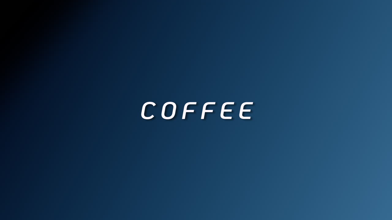 Dynamic coffee motion graphics presentation urban contemporary visuals aesthetic environment engaging viewpoint