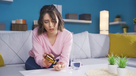 troubled and depressed young woman commits suicide.