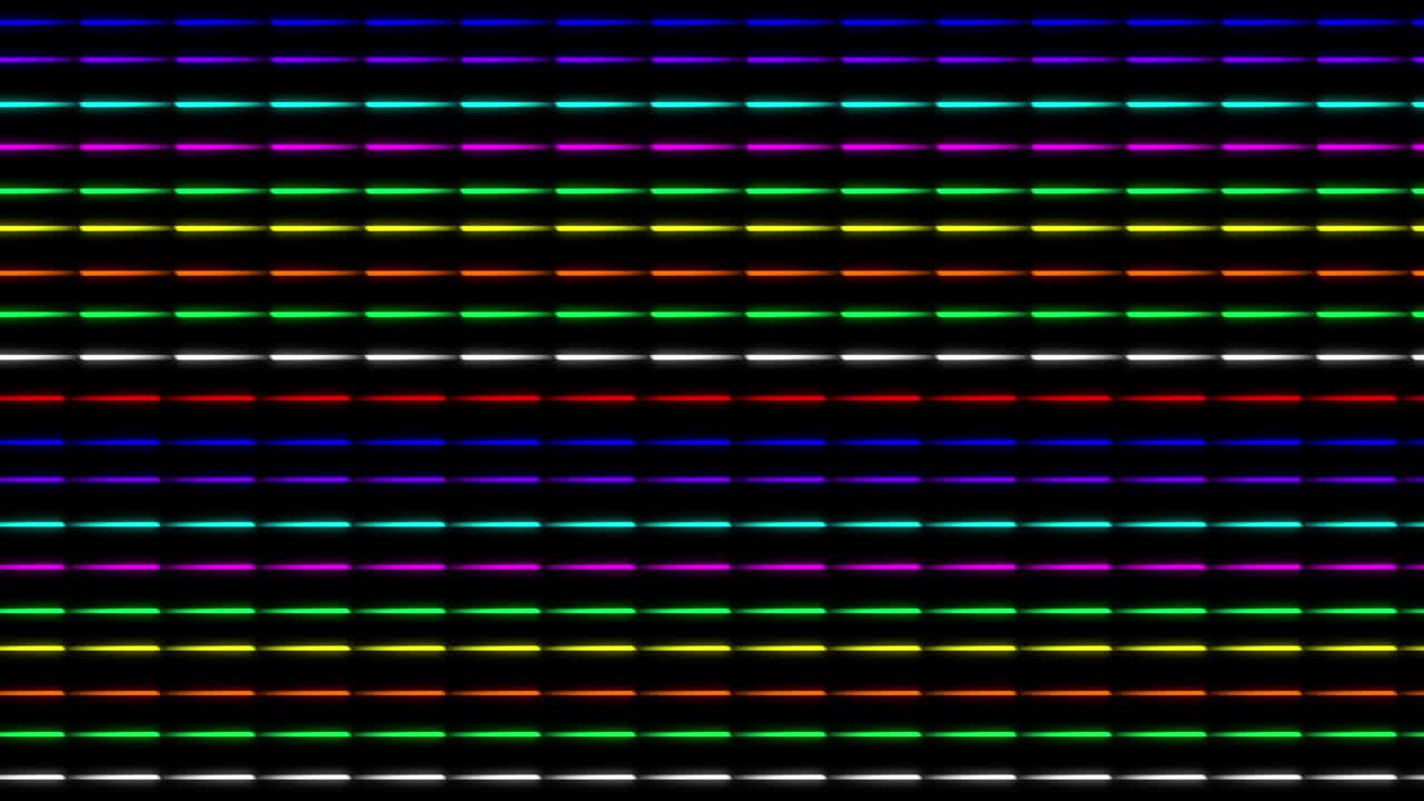 Neon line illumination animation motion graphics