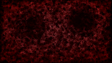 fondo de virus microscópico de partículas rojas (con bucle)