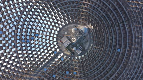 Beautiful-aerial-top-shot-over-the-concentrated-solar-power-Gemasolar-Spain