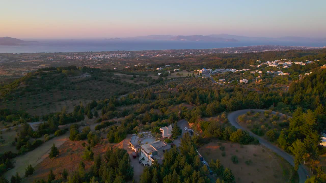 zia 및 주변 지역, kos, 그리스의 조감도