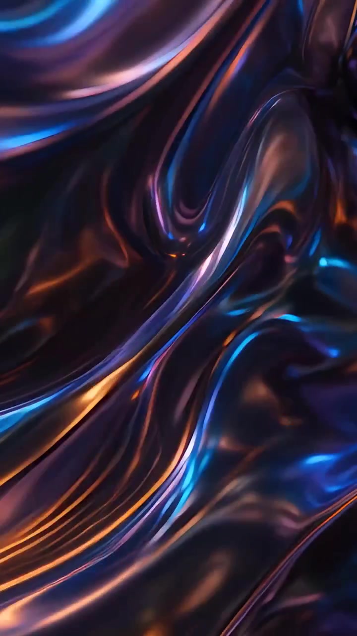 Abstract Metallic Waves Background 4K