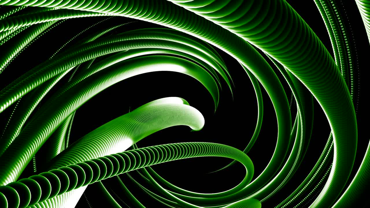 Modello a spirale verde astratto