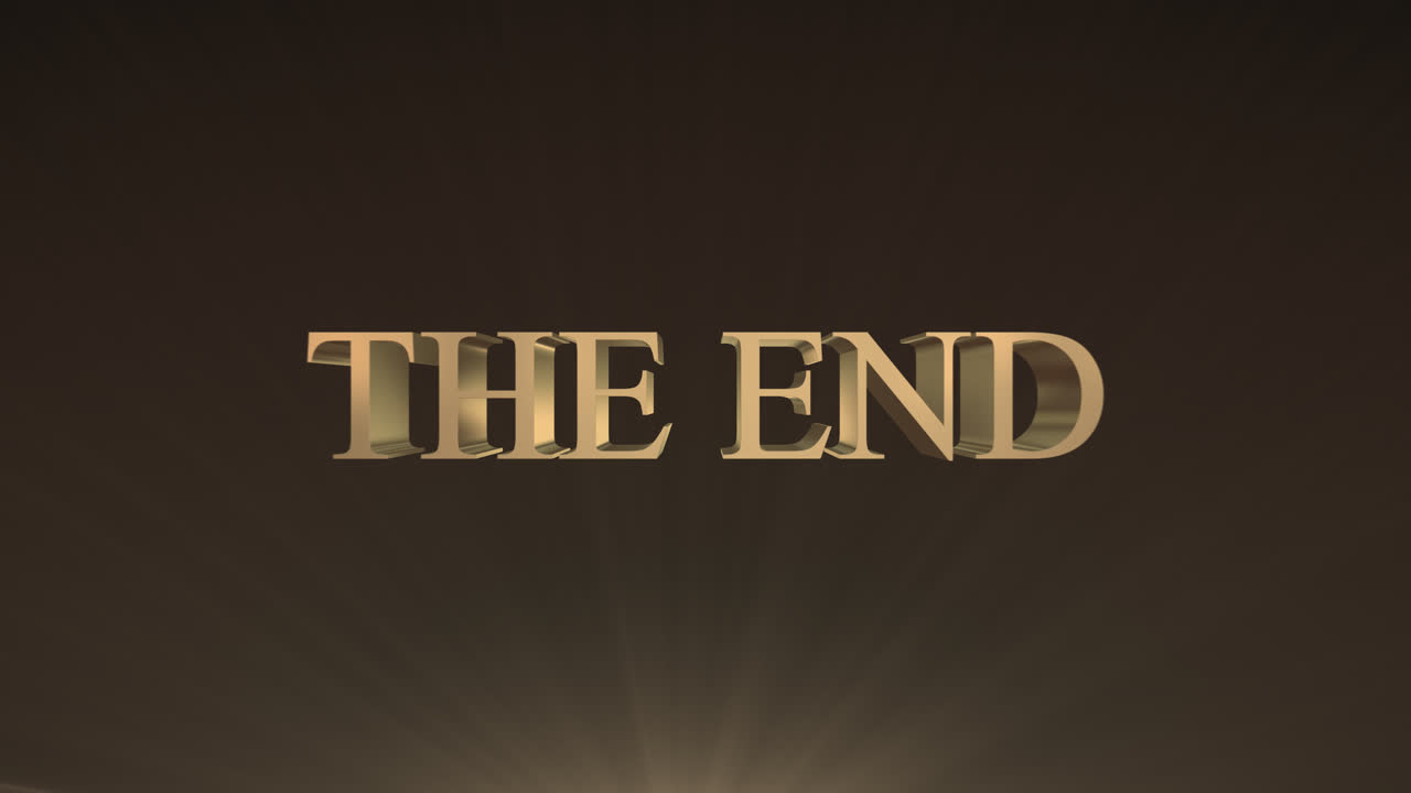 The End - Movie or Film Ending Graphic