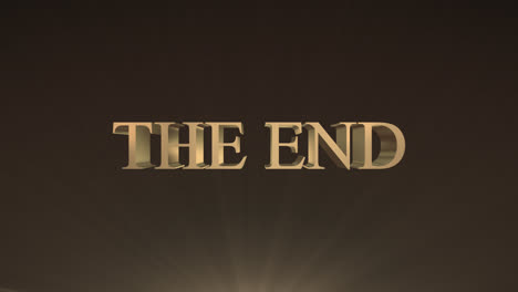 el final de la película o el final gráfico de la película