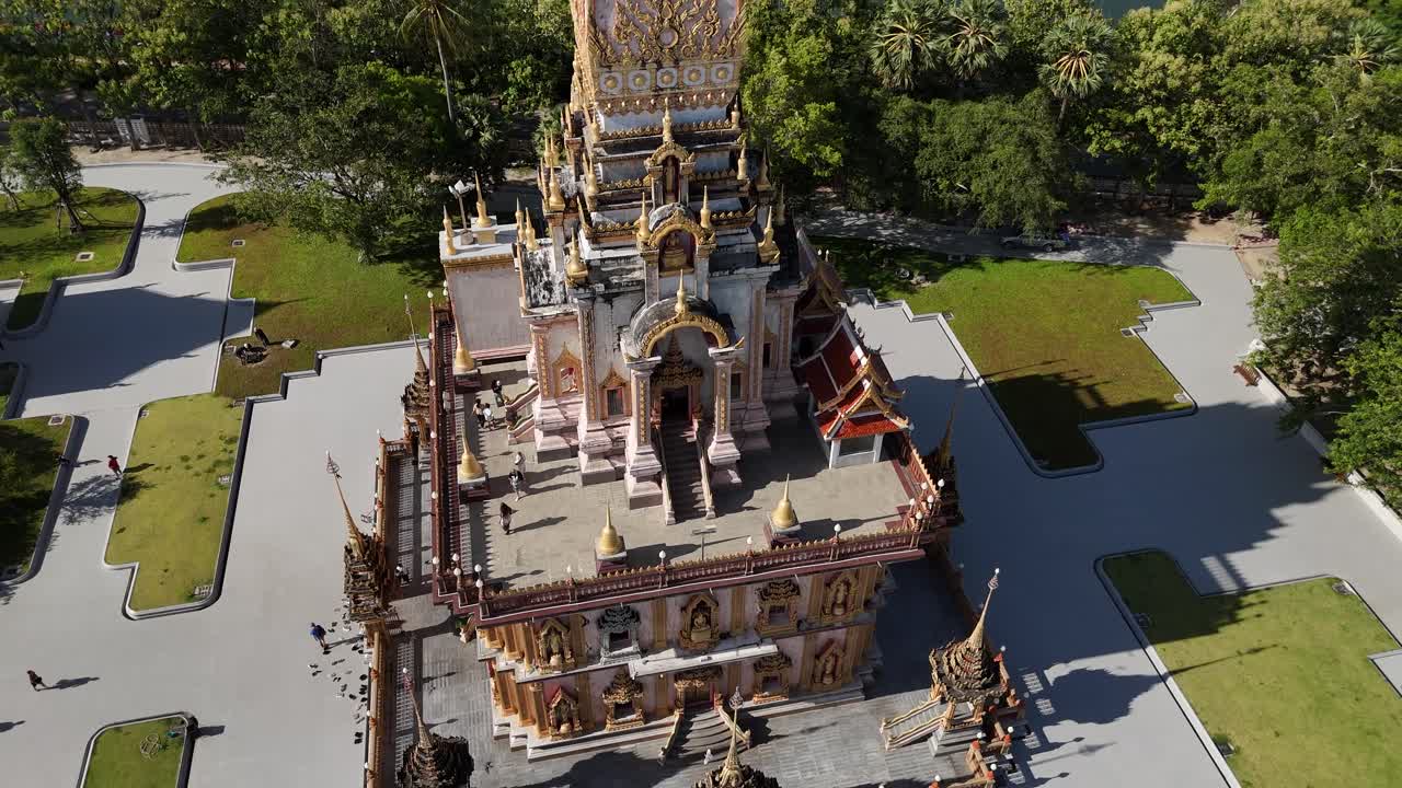 Aerial view of a beautiful temple