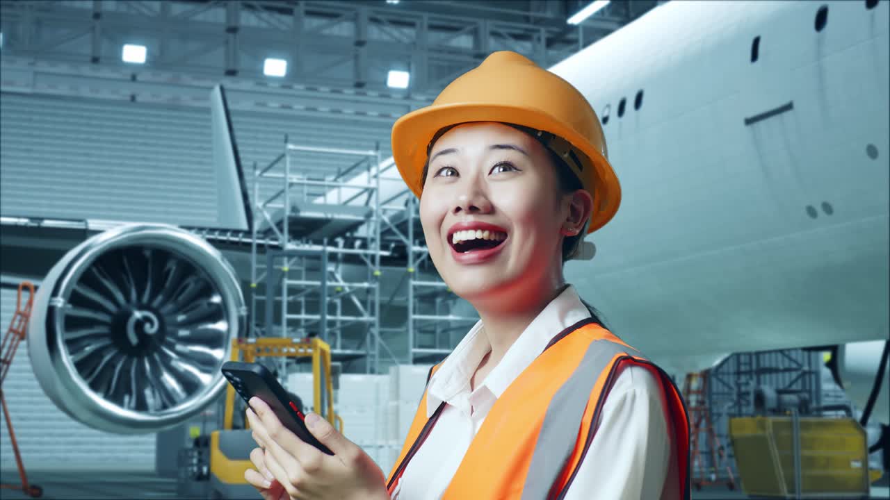 항공기 유지 보수 거의 여성 엔지니어