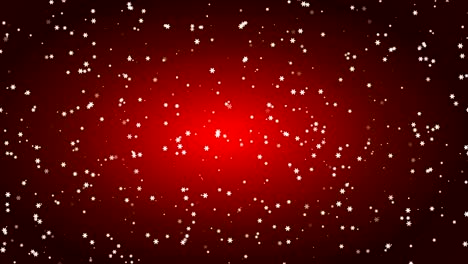 la nieve está cayendo.