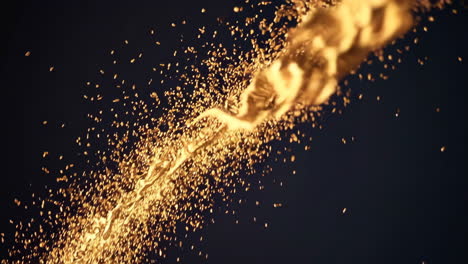 golden sparks abstract