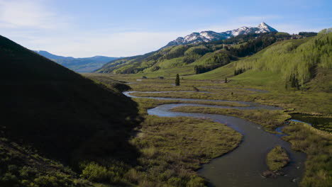 De-Izquierda-A-Derecha,-Colorado-East-River-Y-Crested-Butte-Mountain