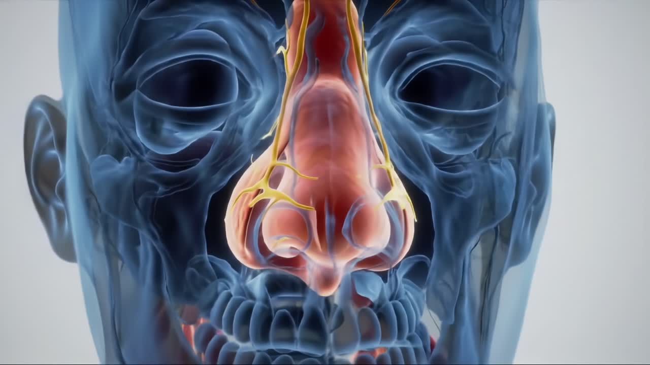 Anatomical Visualization of the Human Nasal Structure and Associated Vascular Network in a Detailed 3D Perspective