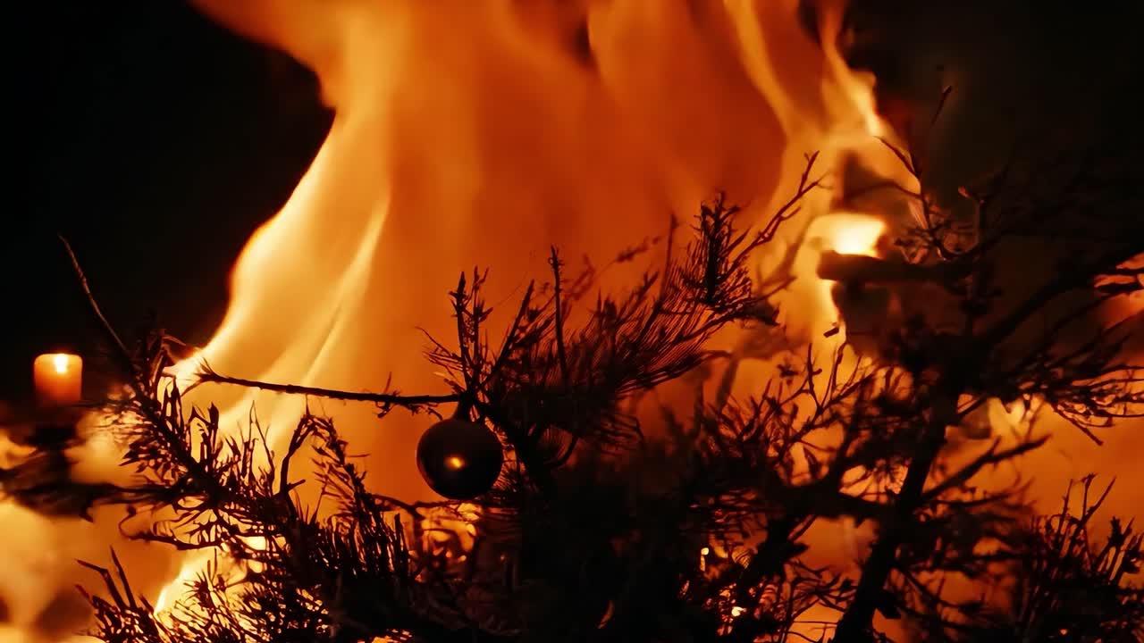 크리스마스 트리 불