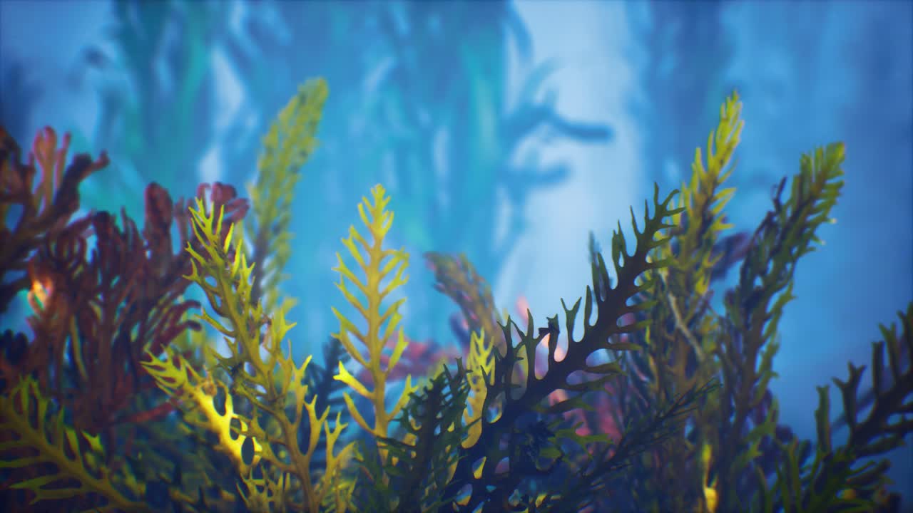 수중 열대 다채로운 부드럽고 단단한 산호 해양 풍경