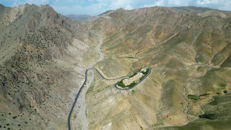 vue aérienne du col de tera