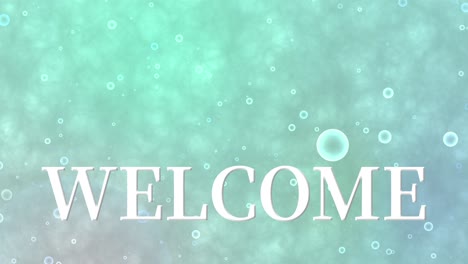 welcome message text animation motion graphics
