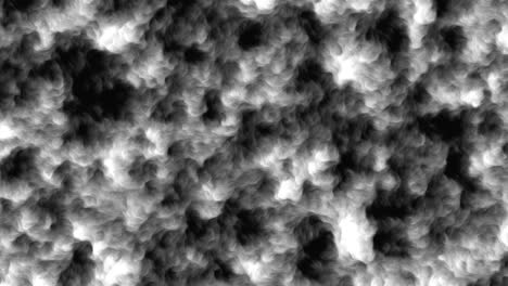 fondo generado por computadora realista de humo denso, representación en 3d de fondo nublado