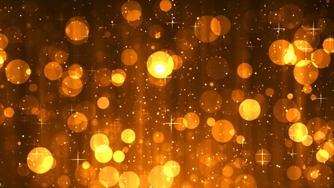 황금 보케와 별 축제 반이는 배경.