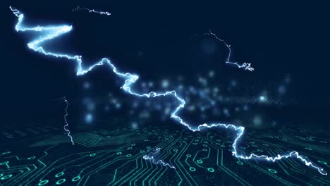 animation of network of connections over world map