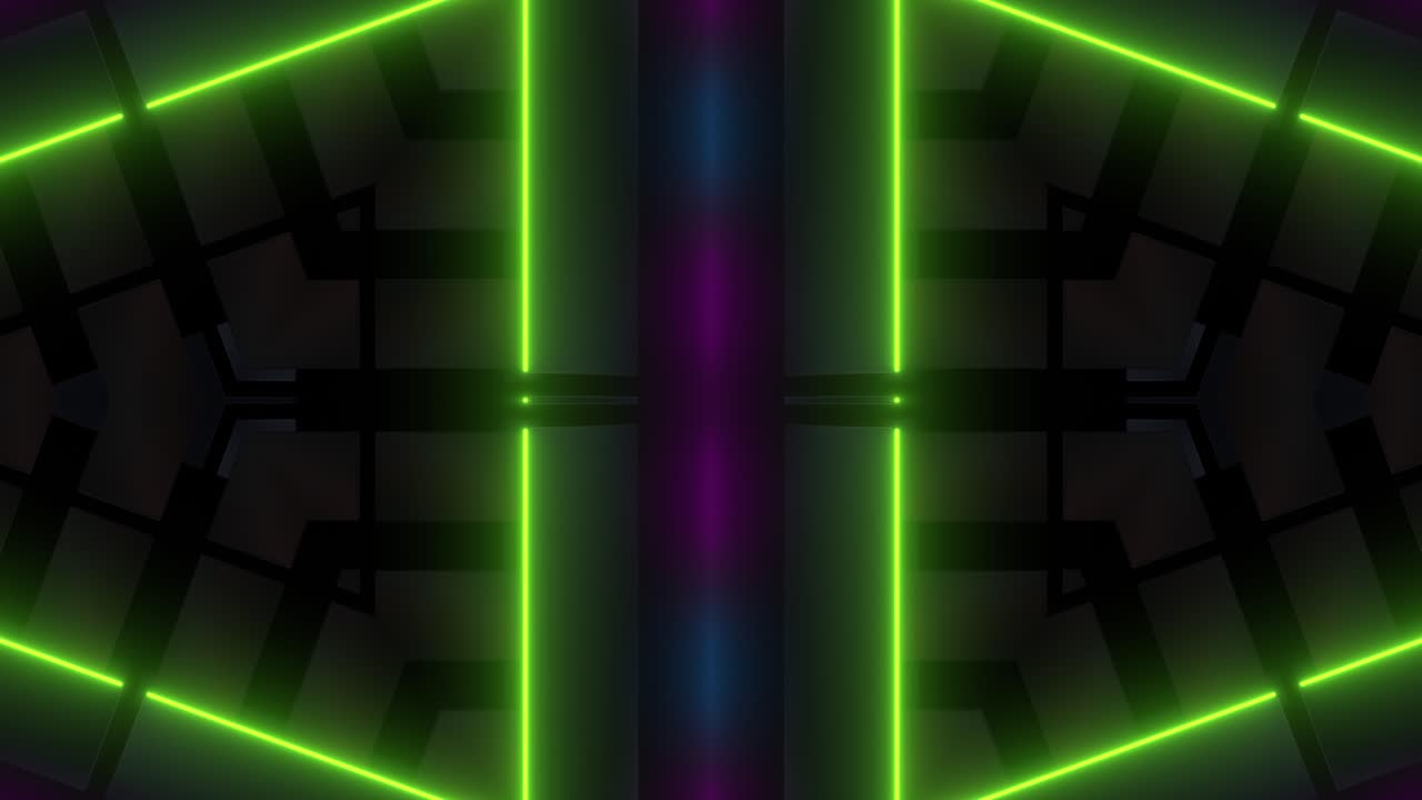Disegni geometrici al neon