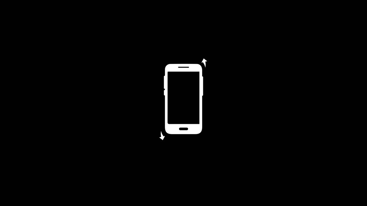 Mobile Device Screen Rotation Icon