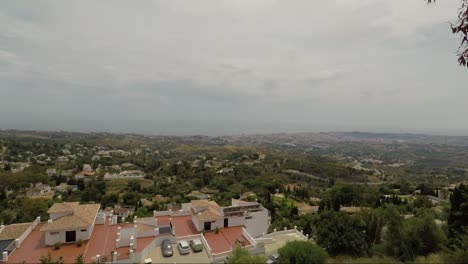 Blick-Auf-Die-Hügel-Zur-Küste,-Mijas,-Spanien