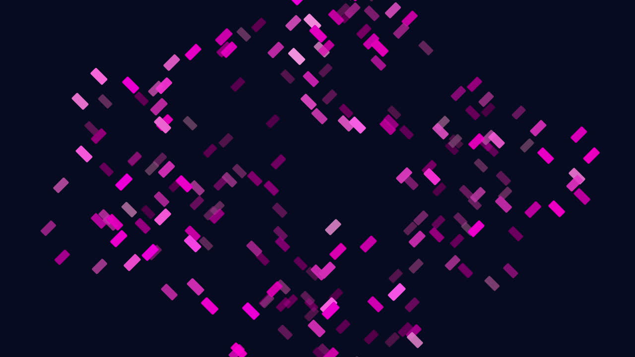 Fly abstract confetti and glitters in dark space