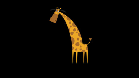 giraffe-icon-loop-Animation-video-transparent-background-with-alpha-channel.