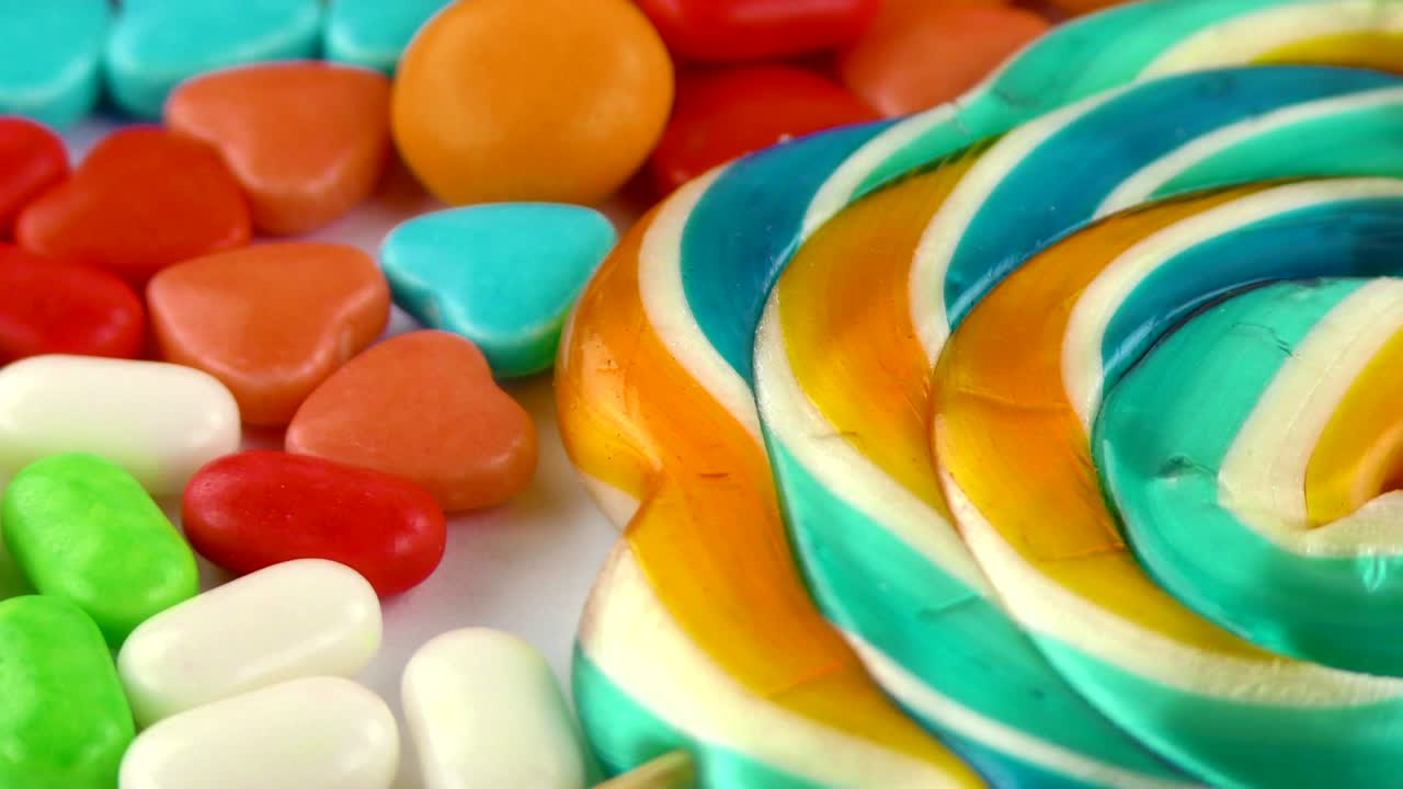 사탕, 달한 젤리, 롤리, 맛있는 설탕 디저트