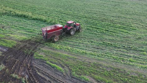 corn harvesting in progress