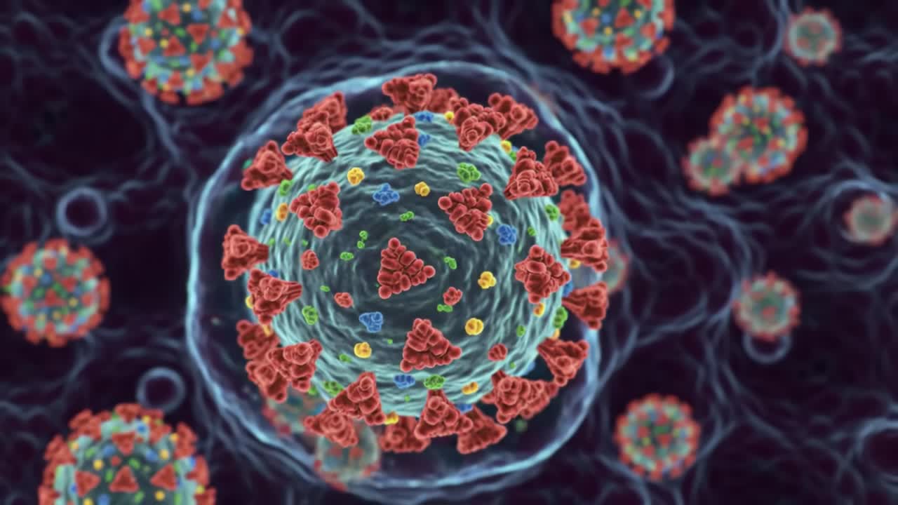 Explore the fascinating world of viruses, focusing on their structure and interaction with host cells. This detailed examination reveals their impact on health and disease.