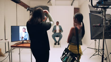 behind the scenes photoshoot