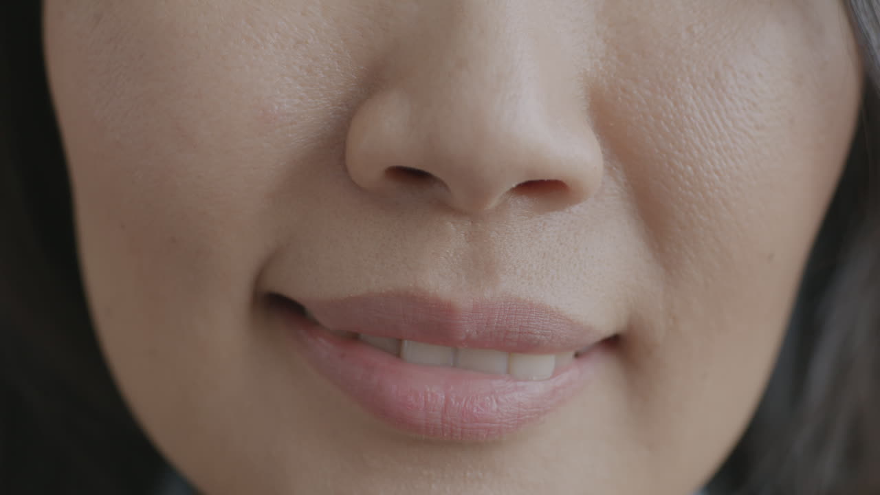 여자 얼굴의 클로즈업