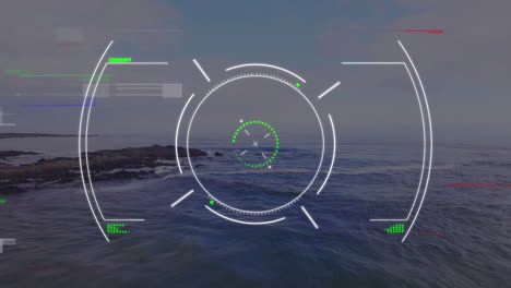 animation of scope scanning over seascape