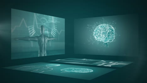 digitally generated video of medical data processing